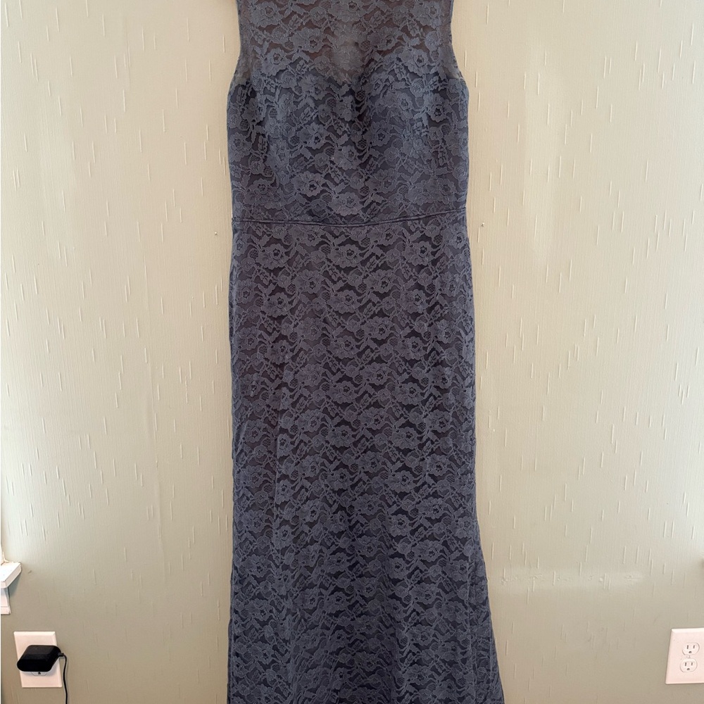 Wtoo Sophisticated Gray Lace Dress
